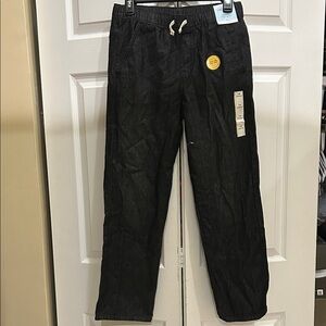 Cat & Jack Black Straight Pants with Drawstring